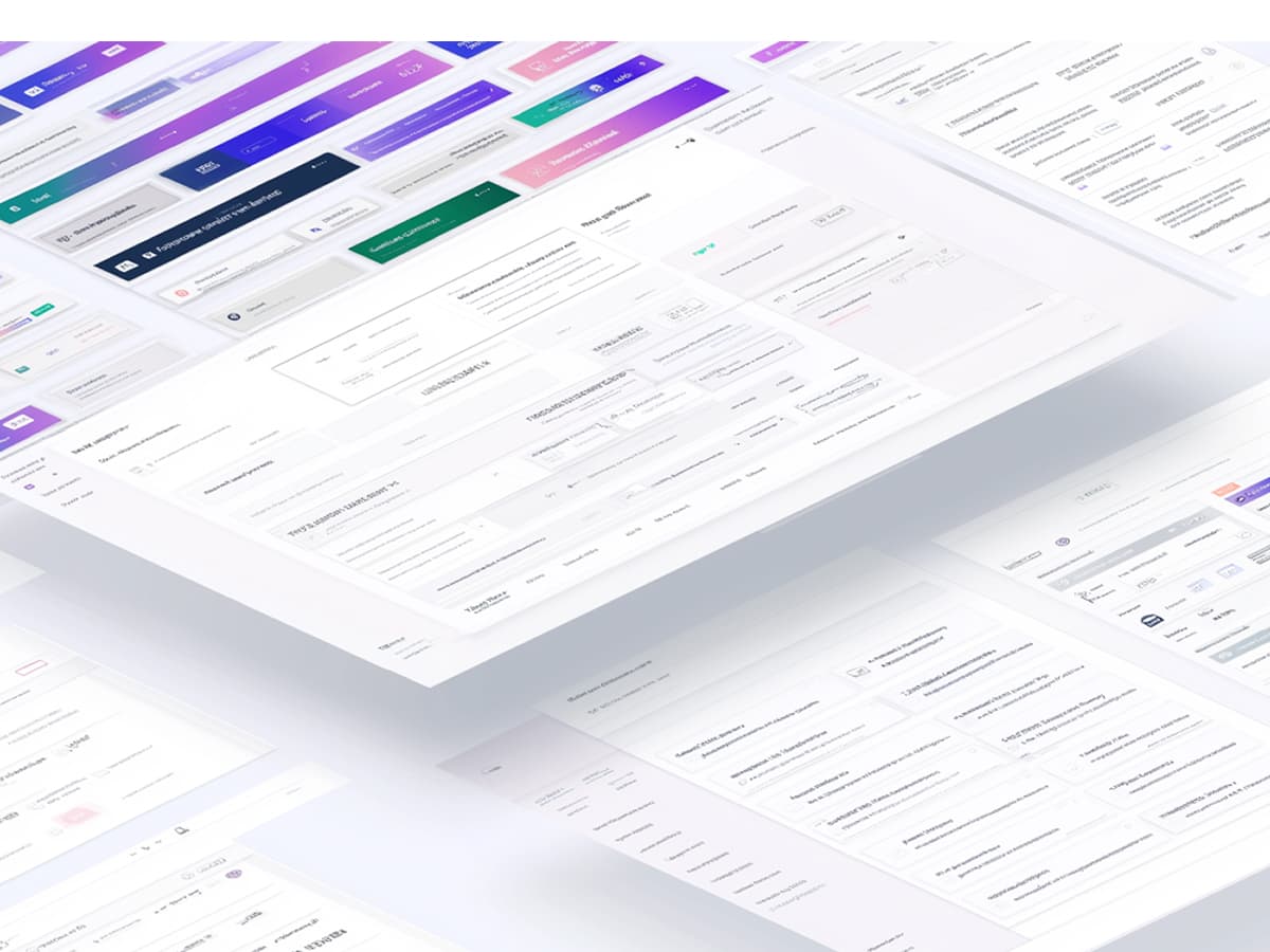 Custom web design component library system showing reusable design elements - Professional website building blocks by Sleepy Cow Media in Dubuque, Iowa